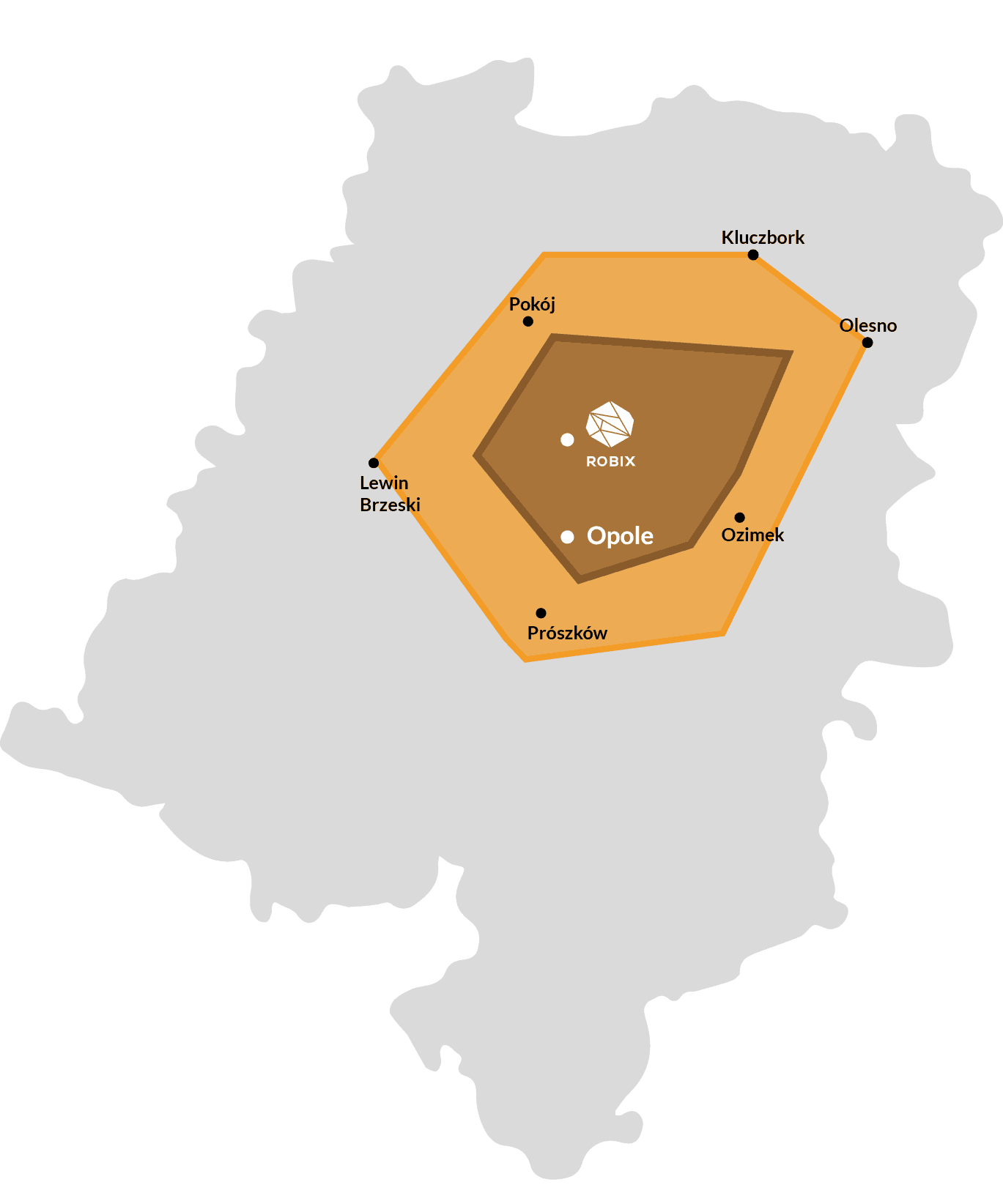 Mapa transportu opału w opolskim